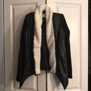Jack by BB Dakota Fur Trim Black Jacket